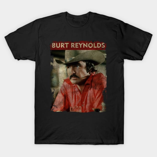 TEXTURE ART- Burt Reynolds - RETRO STYLE 3 T-Shirt by ZiziVintage